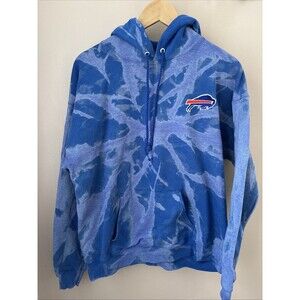 Buffalo Bills Women’s Large Blue Tie Dye Hoodie Logo NFL